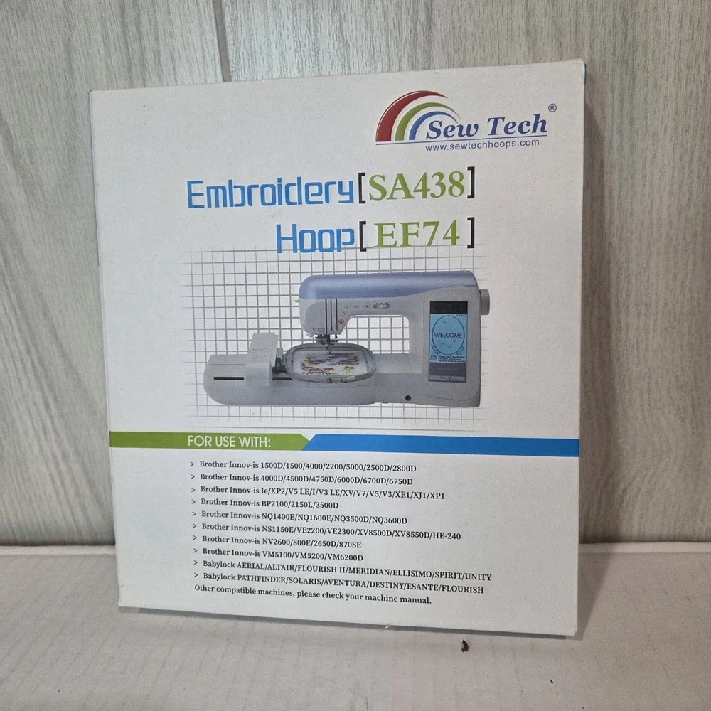SewTech 100mm X 100mm Embroidery Hoop SA438 For Pfaff Brother BabyLock Machines